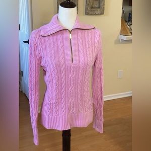 Vintage Ralph Lauren Pink Cable Knit Sweater